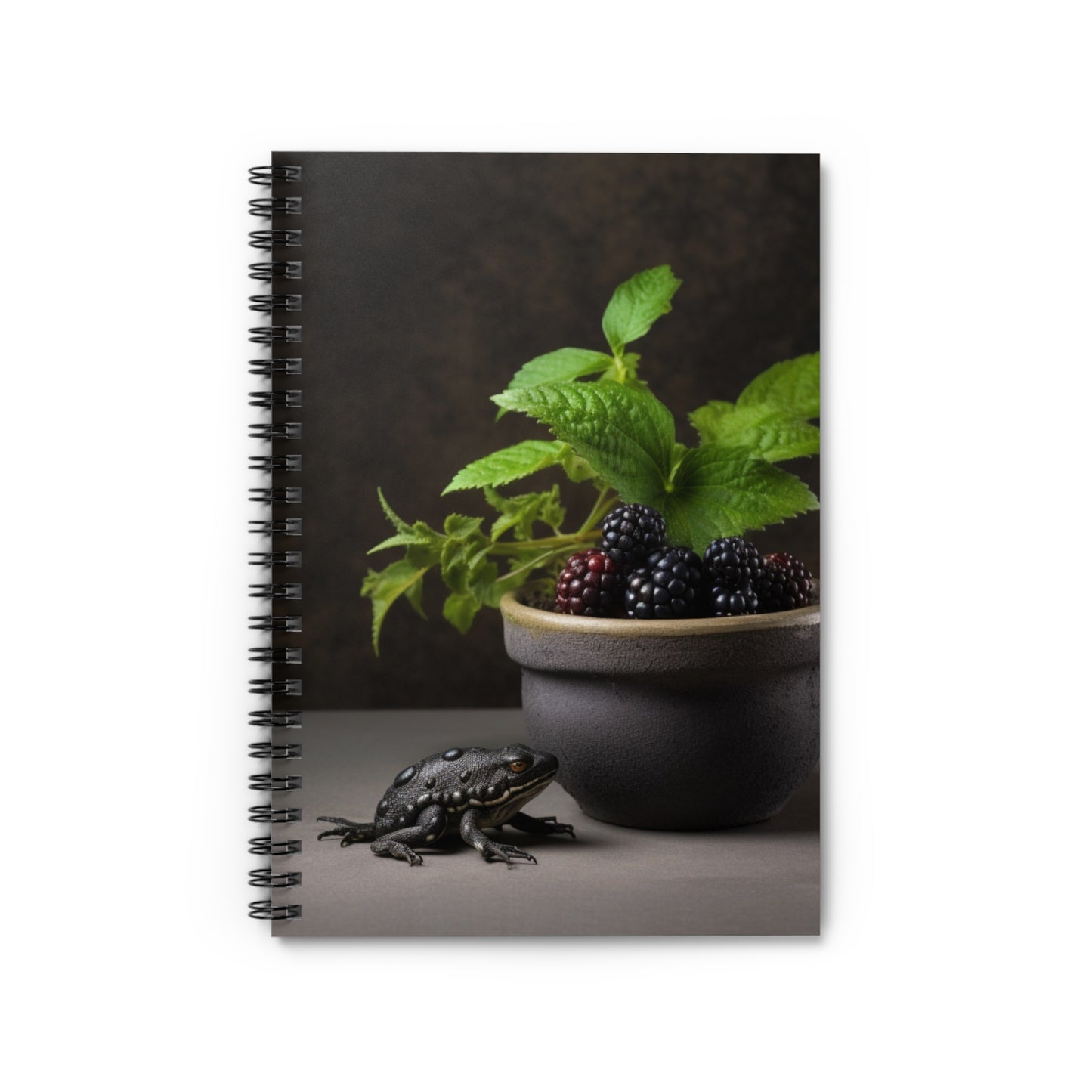 Blackberry Frog Spiral Notebook - Ruled Line