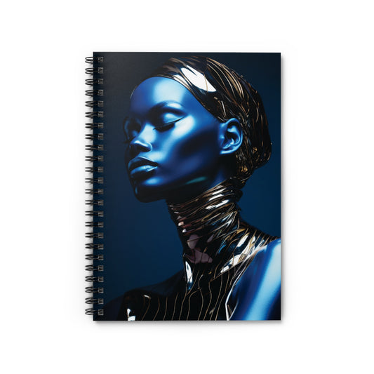 Blue Beauty Spiral Notebook - Ruled Line