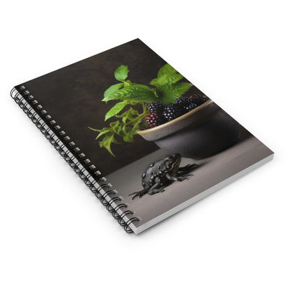 Blackberry Frog Spiral Notebook - Ruled Line