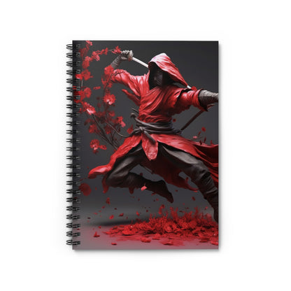 Ikebana Warrior Spiral Notebook - Ruled Line