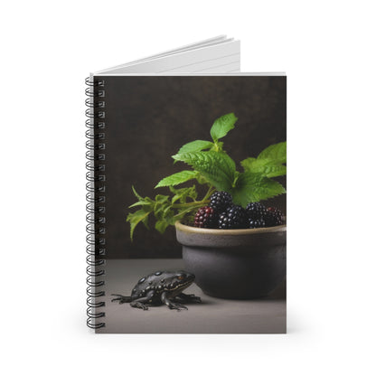 Blackberry Frog Spiral Notebook - Ruled Line