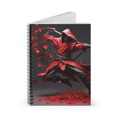 Ikebana Warrior Spiral Notebook - Ruled Line