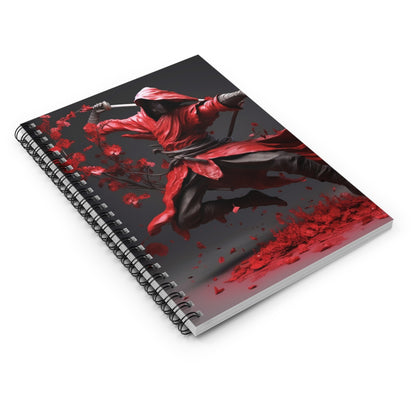 Ikebana Warrior Spiral Notebook - Ruled Line